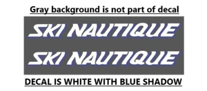 2 Ski Nautique Boats HULL Decals Sticker Emblem Fishing Skiing Wakeboarding L@@K - Picture 1 of 2