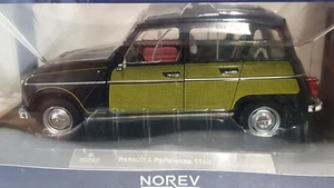 Norev 185257, Renault 4 Paisienne, 1963, schwarz/gelb, 1/18, NEU&OVP - Bild 1 von 6