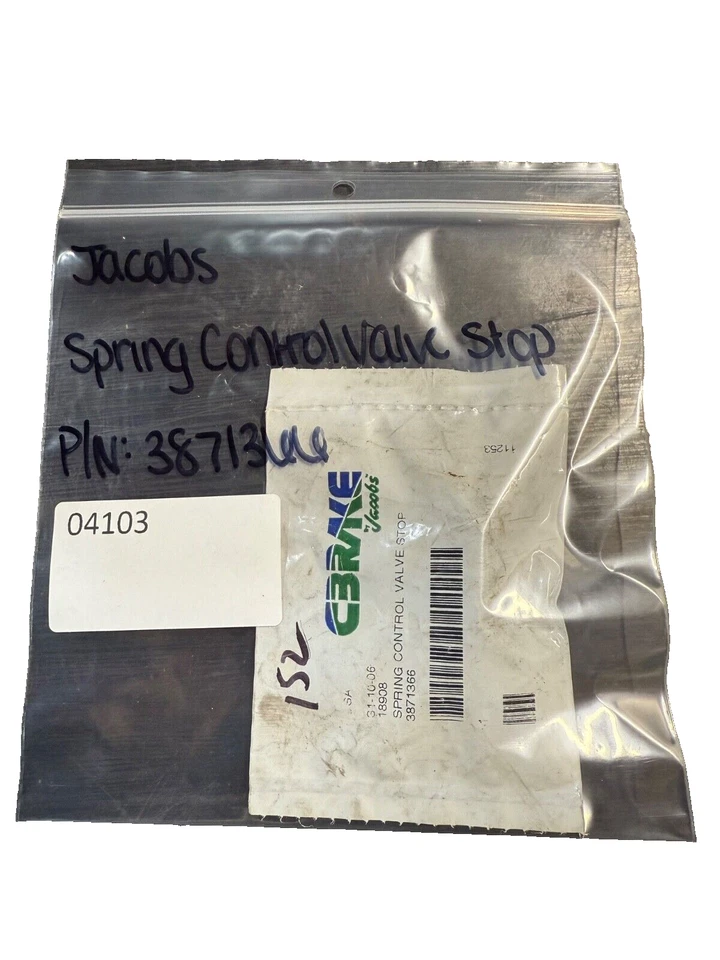 Jacobs Spring Control Valve Stop P/N: 3871366 - Image 1 of 1