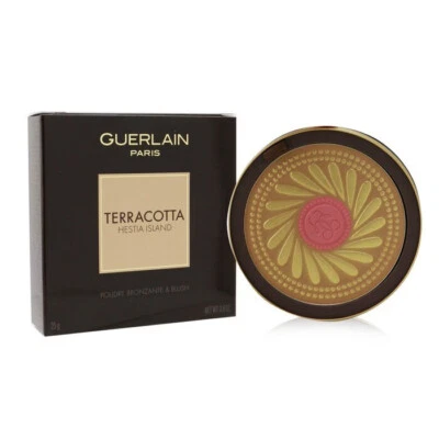 NIB GUERLAIN TERRACOTTA FULL SIZE BRONZING & BLUSH POWDER - HESTIA ISLAND - Image 1 of 2