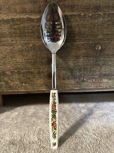 Vintage Ekco Metal Slotted Spoon Corning Cook Kitchen Utensil Spice Of Life MCM - Picture 1 of 4