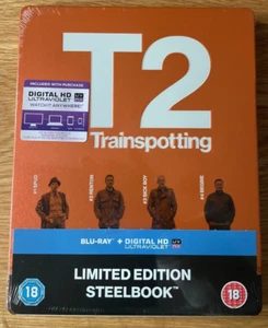T2 TRAINSPOTTING LIMITED EDITION STEELBOOK BLU-RAY - NEW AND SEALED - Picture 1 of 2