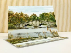 River Landscape Notecards, Pack of 5 Folded Fine Art Notecards with Envelopes - Picture 1 of 3