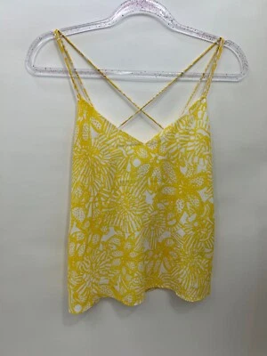 Blusa sin mangas H&M amarilla con tirantes de espagueti cami para mujer talla 2 Foto 1 de 4