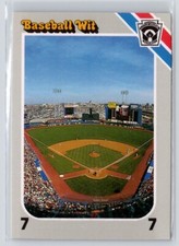 1990 Interpretive Marketing Baseball Wit #NNO Shea Stadium Baseball Card Mets