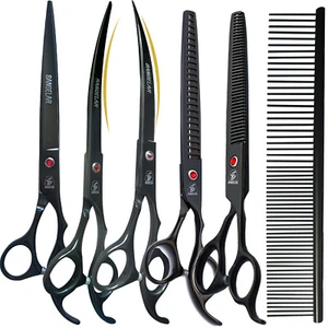 Sangelar 8 Zoll komplettes Haustierpflegeset: Schere, Thermostate, Kamm, hochwertig - Bild 1 von 11