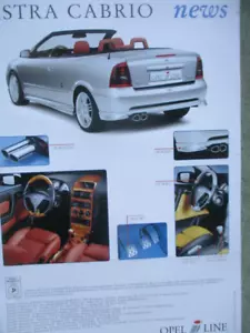 irmscher Opel Astra Cabrio G Prospektblatt März 2001 - Bild 1 von 2