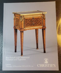 Christie's Auction Fine French and Furniture and Tapestries December 1991 - Picture 1 of 3