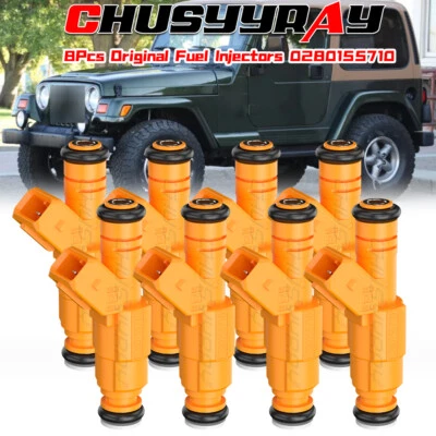 Juego (8) Inyectores de Combustible 0280155710 PARA 1994-1998 Lincoln Town Car 4.6L V8 Foto 1 de 4