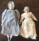 2 Bonnet Head Dolls; Bisque Head, Arms & Legs; Stuffed Body