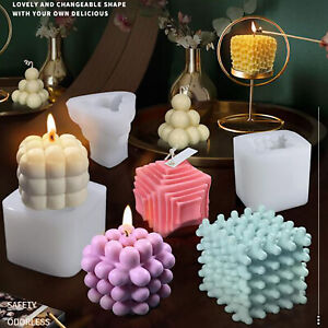 3D Silica Gel Mold magic cube for Candle Handmade Silicone Soap Wax Mould