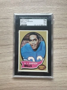 1970 Topps - O.J. Simpson #90 (RC) SGC 70 SGC 5.5 - Picture 1 of 2