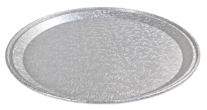 12" Round Flat Disposable Aluminum Foil Catering Serving Tray Platter 50 Pack - Picture 1 of 5