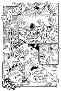 ORIGINAL 11 X 17 COMICS ARTWORK / HUMANTS #4 PAGE 12 - Picture 1 of 1