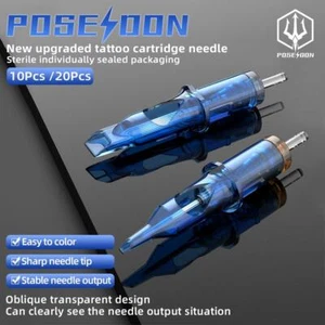 Poseidon 50pcs Mixed Tattoo Cartridge Needles with Membrane for Professional Use - Picture 1 of 27