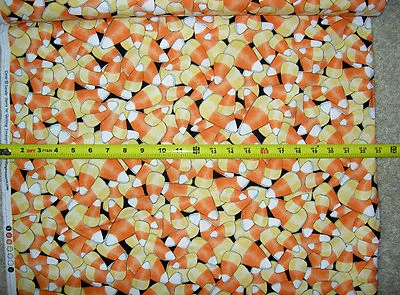 Tecido de algodão Sweetie Loralie Candy coordenada com fundo preto QT 24142 J  - Imagem 1 de 2