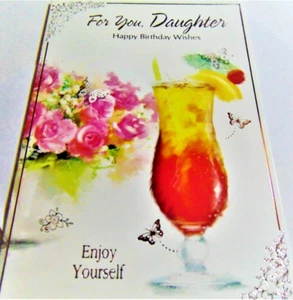 Daughter Birthday Greetings Card.....For You, Daughter Happy Birthday Wishes - Picture 1 of 3