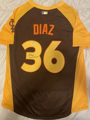 Aledmys Diaz Autographed Signed 2016 All Star Jersey St. Louis Cardinals PSA COA - Image 1 of 4
