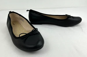 Girl's Cat & Jack Black, Slip-on, Ballet Flat Shoes, Non- marking, Size 5 - Picture 1 of 10