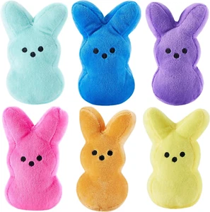 2024 New 6 Inch Easter Bunny Plush Toys Decorations Cute Animal Bunny Stuffed Do - Picture 1 of 6