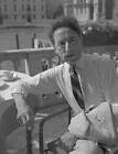 Writer Jean Cocteau Wearing A Shirt And A Striped Tie Portra - 1948 Venice Photo