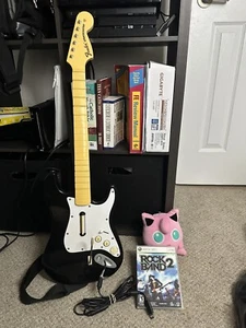 Rock Band Chitarra Cablata Xbox 360 Fender Stratocaster & Rock Band 2 - Foto 1 di 3