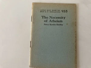 Antique LITTLE BLUE BOOK 1920's #935 The Necessity of Atheism by Percy Shelley - Bild 1 von 3