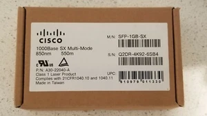 New Cisco SFP-1GB-SX 1GbE SFP SX 850nm MMF (We buy and sell Cisco) - Picture 1 of 1
