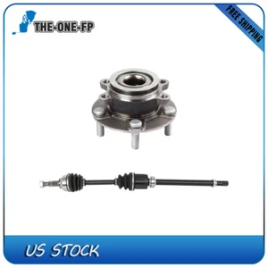 2 X Front RH CV Axle Shaft Wheel Bearing Hub Kit For Rogue Select 2014-2015 AWD - Picture 1 of 11