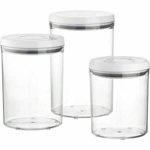 NEW OXO SoftWorks 3 Food Storage Containers & 3 Lids Airtight Seal Pantry Set! - Picture 1 of 1