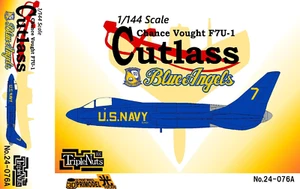 1/144 Cold War Fighter : Vought F7U-1 Cutlass  "BA" [USN] #24-076A : TRIPLE NUTS - Picture 1 of 5