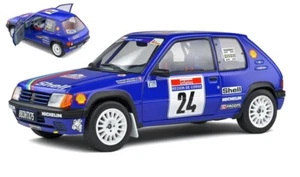 Solido SL1801711 PEUGEOT 205 RALLY Gr.A N.24 TOUR DE CORSE 1990 R.BOURSIER-B.FRA - Foto 1 di 1