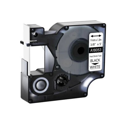 GREENCYCLE For DYMO Rhino 4200/5200 Heat-Shrink Tube 18053 Industry Label Tape 3/8" x 5'