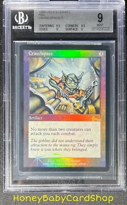 MTG Urza's Legacy Foil 1999 Crawlspace BGS 9.0 MINT Silver Age Staple - Image 1 of 4