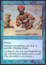 MTG magic cards 1x x1 Light Play, English Drifting Djinn Urza's Saga