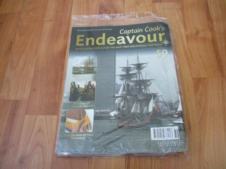 1/48 Eaglemoss Costruzione Capitano COOK Endeavour Modello Nave Problema 59 Inc - Immagine 1 di 1