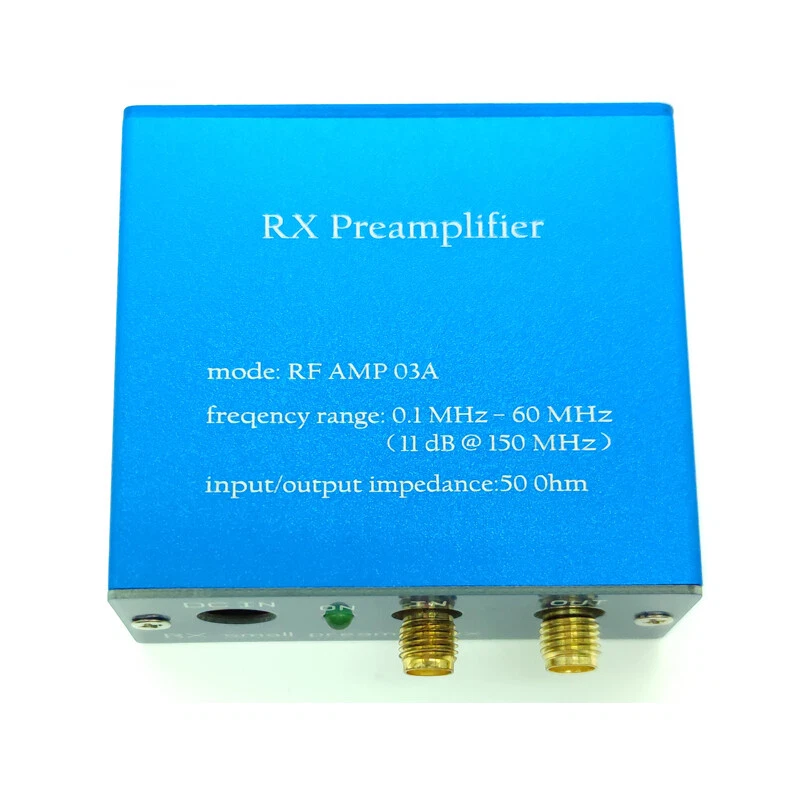 MARKENLOS Medium Wave Short Wave HF Signal Amplifier Preamplifier 0.1-60Mhz for RX Antenna