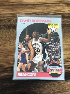 David ROBINSON 1990-91 NBA Hoops Official Basketball #270 San Antonio Spurs - Bild 1 von 2