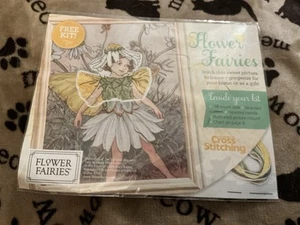 BN Flower Fairies Scentless Mayweed Fairy Cross Stitch Picture Kit - Picture 1 of 2