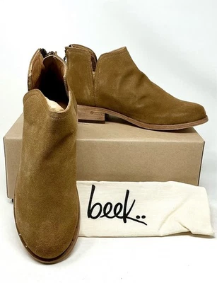 Beek Chestnut Suede Falcon Ankle Booties Boots size 8.5 NIB - Image 1 of 4