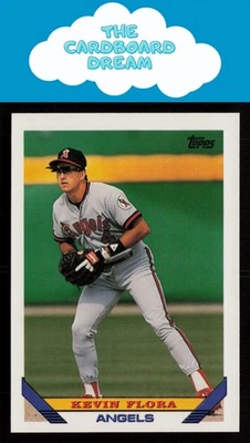 Kevin Flora 1993 Topps #521 California Angels Baseball Card - Image 1 of 2