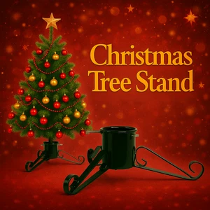 Christmas Tree Stand Strong Metal Tripod Indoor Outdoor Xmas Base Holder Support - Picture 1 of 6