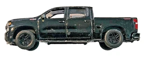 Auto World Black Custom Chevrolet Silverado loose diecast truck - Picture 1 of 6
