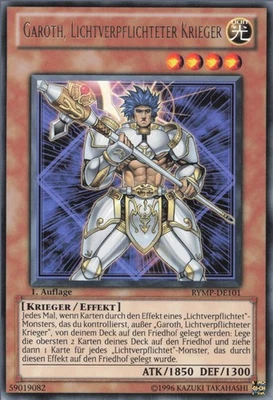 YuGiOh Garoth, Lichtverpflichteter Krieger RYMP-DE101 Rare Neu 1st - Bild 1 von 2