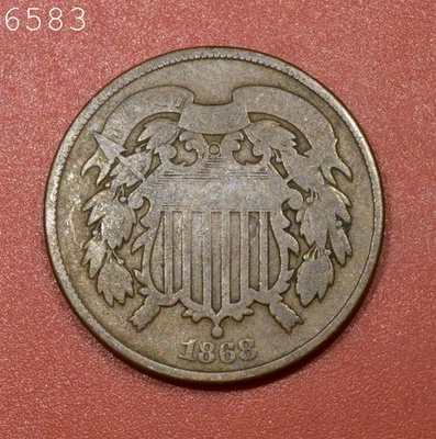 1868 Two-Cent Piece *Free S/H After 1st Item* - Image 1 of 2
