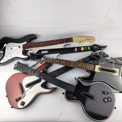 Guitar Hero Controlador de Juegos Guitarra Lote de 5 - SIN DONGLES - Potencia Probada SOLAMENTE Foto 1 de 4