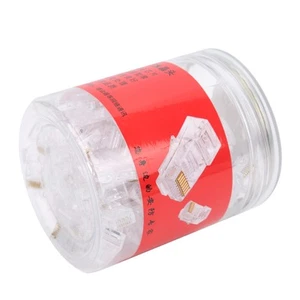 100Pcs Rj45 Stecker Ende Cat6 Ungeschirmtes Netzwerkkabel Modularstecker Go VK - Afbeelding 1 van 17