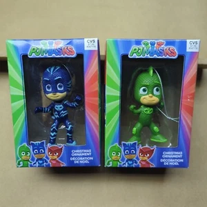 Set Of 2 PJ MASKS Christmas Tree Ornaments - Catboy and Gekko - Picture 1 of 8