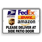 Deliver All Packages Side Patio Door Metal Sign Or Decal 6 SIZES delivery SI338
