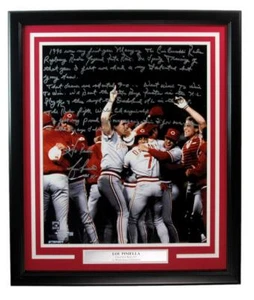 Foto Lou Piniella Autografiada/Inscrita a Mano 16x20 Rojos Enmarcada Fanáticos 183693 - Imagen 1 de 4